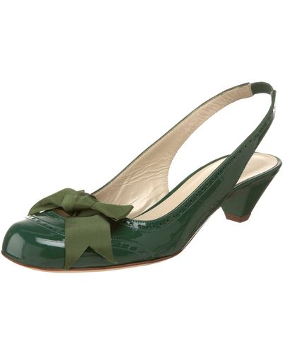 Studio Pollini Sa10223c0r Peep Toe Ballet Flat,green,39.5 Eu