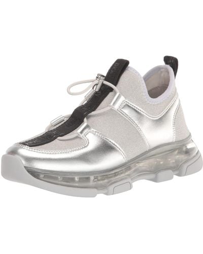 DKNY Everyday Comfortable Tace-slip On Sneak Sneaker - White