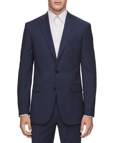 DKNY Modern Fit High Performance Separates Business Suit Jacket - Blue
