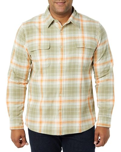 Goodthreads Slim-fit Long-sleeve Stretch Flannel Shirt - Natural