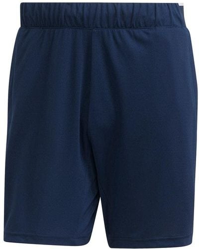 adidas Mens Heat.rdy Knit Tennis Shorts Collegiate Navy Xx-large 9 Inches - Blue