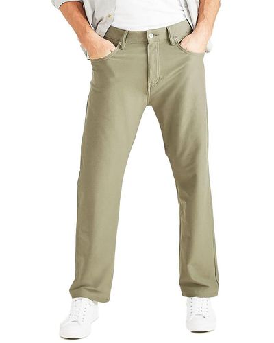 Dockers Comfort Jean Cut Straight Fit Smart 360 Knit Pants - Green