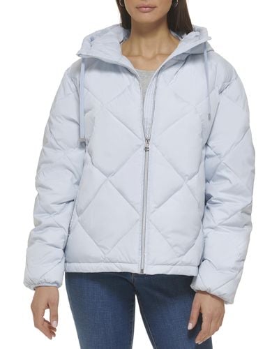 Cole Haan Essential Diamond Quilted Jacket - Blue