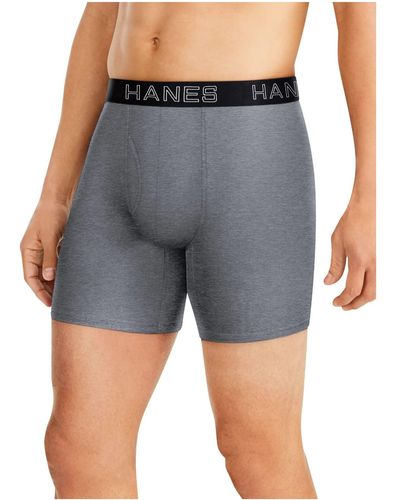 Hanes Ultimate Total Support Pouch Boxer Brief - Gray