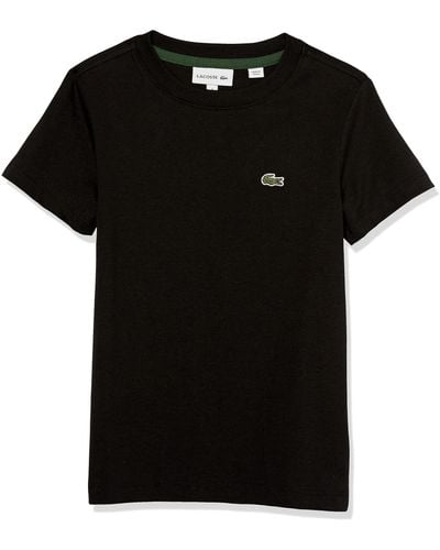 Lacoste Short Sleeve Crew Neck Classic Cotton T-shirt - Black