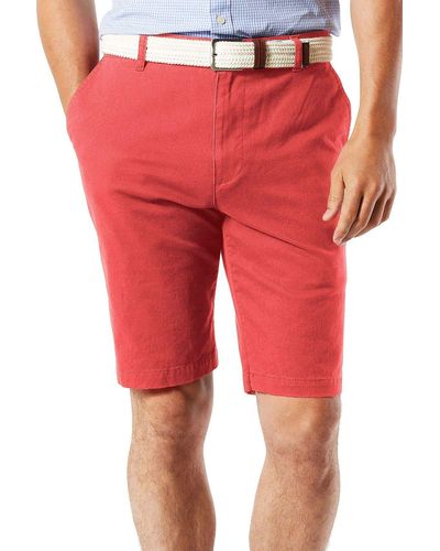 Dockers Perfect Classic Fit Shorts - Red