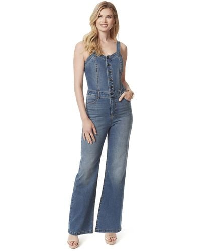 Jessica Simpson S Constance Sweetheart Denim Overall - Blue