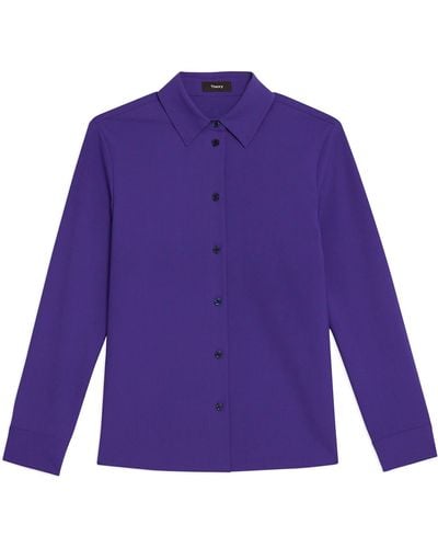 Theory New Straight Shirt - Purple