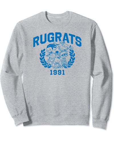 Amazon Essentials Rugrats Group Pose Collegiate Crest Sweatshirt - Gray