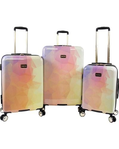 Bebe Emma 3 Pc Spinner Suitcase Set - Multicolor