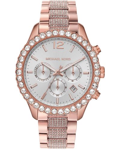 Michael Kors Quartz Watch With Stainless Steel Strap - Pink