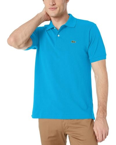 Lacoste Legacy Short Sleeve L.12.12 Pique Polo Shirt - Blue