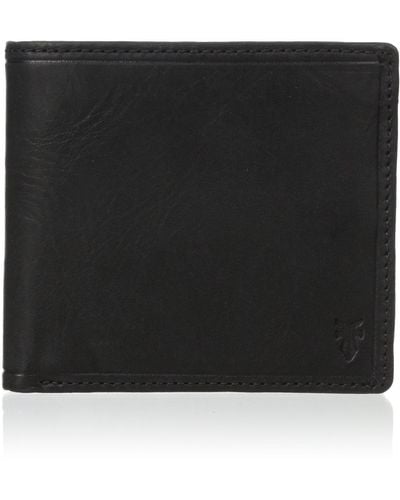 Frye Logan Antique Pull Up Billfold - Black