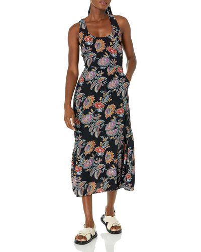 Equipment Everett Maxi Dress In True Black Multi