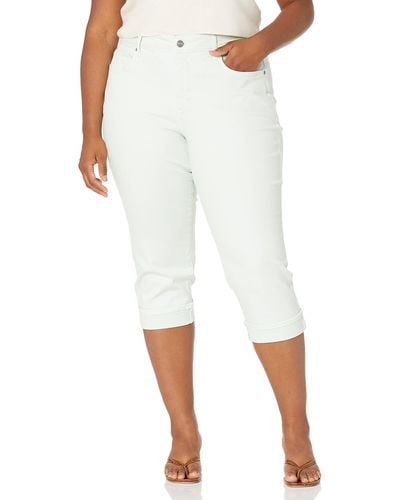 NYDJ Plus Size Marilyn Straight Crop Jean - Multicolor