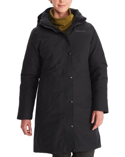Marmot Chelsea 700 Fill Down Breathable Coat - Black