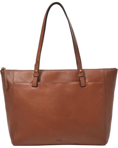 Fossil Rachel Small Leather Satchel - Brown