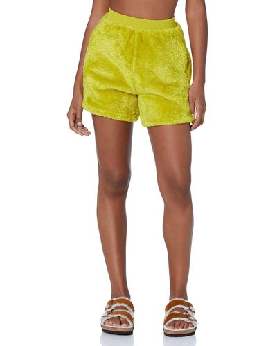 UGG Camilia Sherpa Shorts Shorts - Yellow