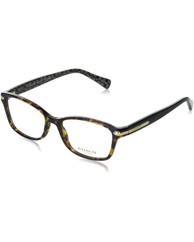 COACH Hc6065 Rectangular Prescription Eyewear Frames - Black