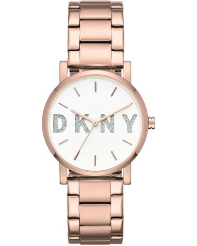 DKNY Soho Quartz Stainless Steel Three-hand Dress Watch - Multicolor