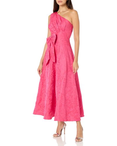 Shoshanna Embossed Jacquard Gaia Dress - Pink