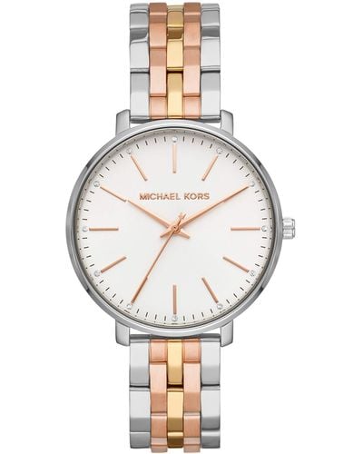 Michael Kors Ladies Lexington Wrist Watch - Metallic