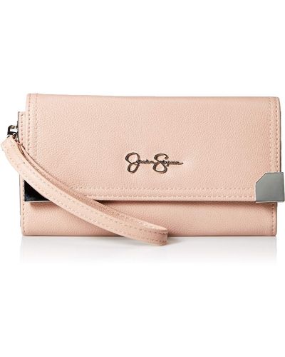 Jessica Simpson Frankie East West Trifold Wallet - Pink