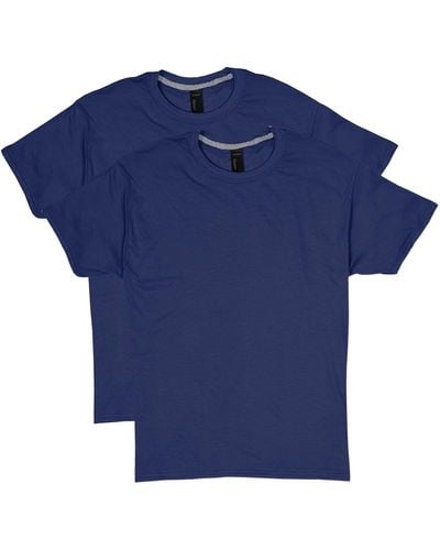Hanes Mens 2 Pack X-temp Performance T-shirt Undershirts - Blue