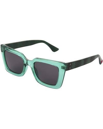 Betsey Johnson Stardust Cateye Sunglasses - Green