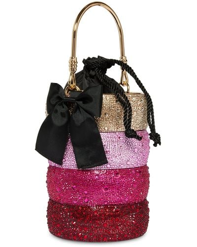 Betsey Johnson Quilted Heart Satchel in Pink | Lyst