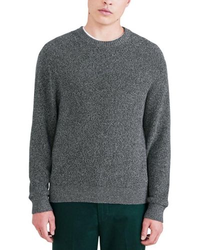 Dockers Regular Fit Long Sleeve Crewneck Sweater - Gray