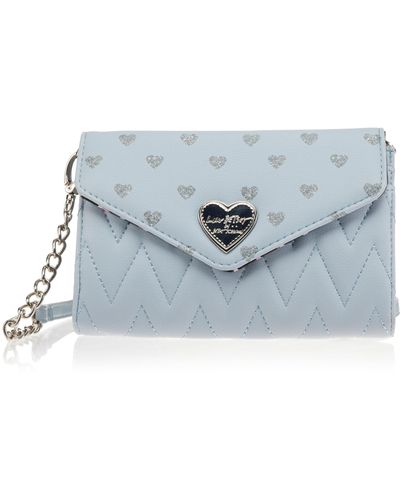 Betsey Johnson Luv Betsey Lbfancy Wallet Crossbody With Card Case - Blue