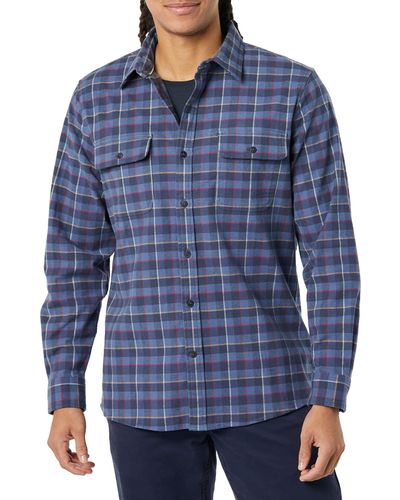 Goodthreads Standard-fit Long-sleeve Stretch Flannel Shirt - Blue