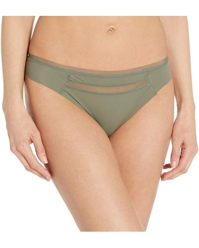 Calvin Klein Invisibles Thong Multipack Panty - Green