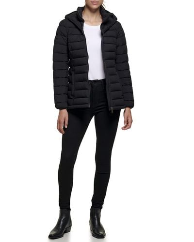 DKNY Lightweight Outerwear Packable Full-zip - Black