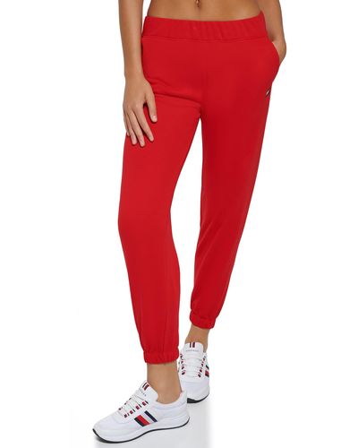Tommy Hilfiger Performance Sweatpants – Sweatpants For With Adjustable - Red