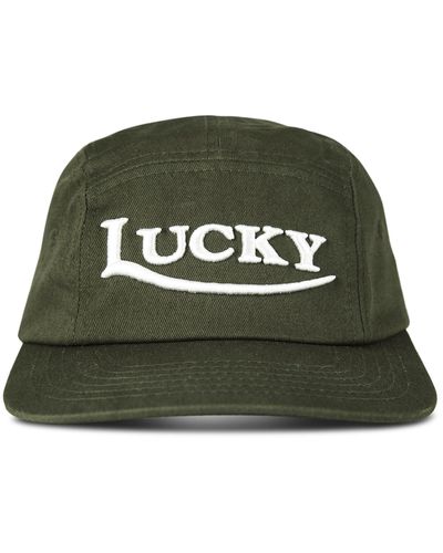 Lucky Brand Cotton Embroidered Baseball Cap With Adjustable Straps For And - Green