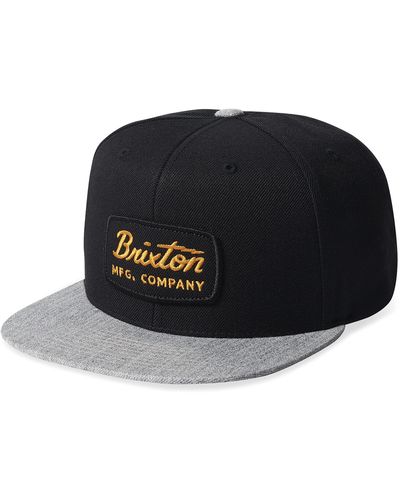 Brixton Jolt Medium Profile Snapback Hat - Black