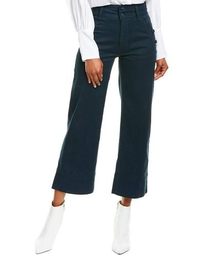 DL1961 Hepburn Wide Leg-high Rise Vintage Ankle Jean - Blue