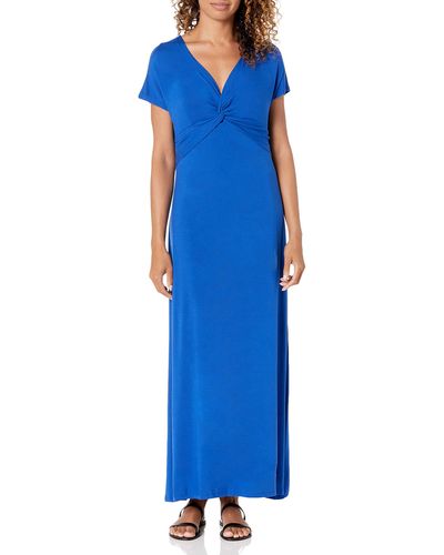 Amazon Essentials Twist Front Maxi Dress - Blue