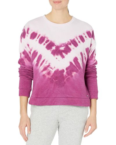 Andrew Marc Sport Tie Dye Sweatshirt - Pink