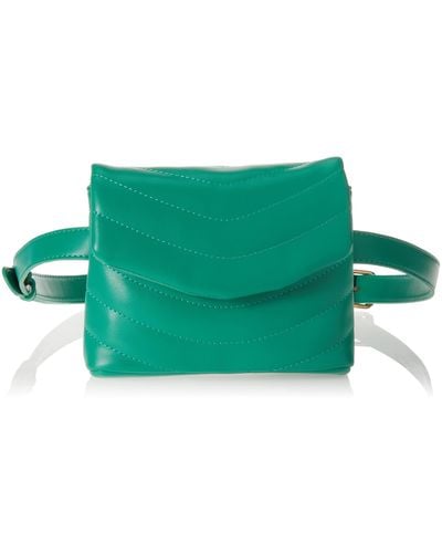 The Drop Rylee Quilted Belt Bag - Green