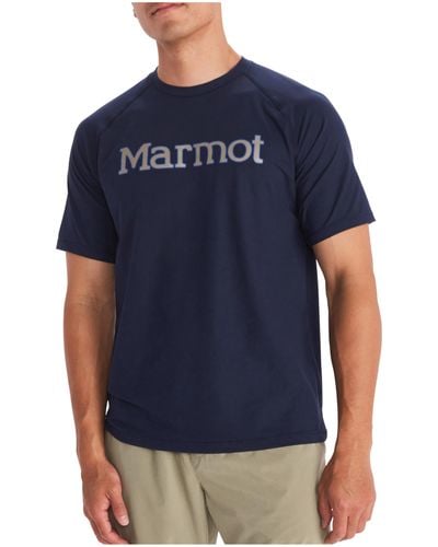 Marmot Windridge Graphic Short Sleeve - Blue