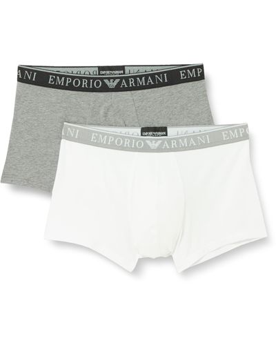 Emporio Armani Stretch Cotton Endurance 2-pack-trunk - White