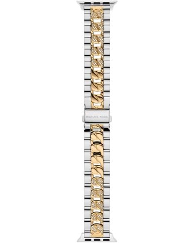 Michael Kors Gold-tone Stainless Steel Band For Apple Watch 38/40/41mm - Metallic