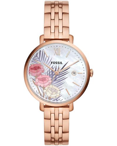 Montre fossil jacqueline acier hot sale