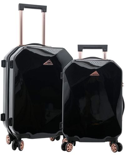Kensie Only Shiny Diamond Luggage Set - Black