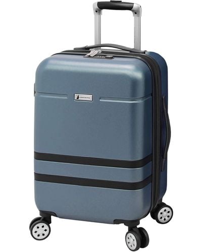 London Fog Southbury Ii Hardside Luggage With Spinner Wheels - Blue