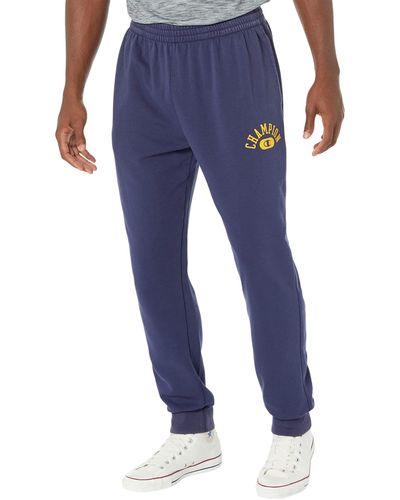 Champion , Vintage Varsity Pants, Best Comfortable Jogger Sweatpants For , Solar Wash Athletic Navy-586m5a, Large - Blue
