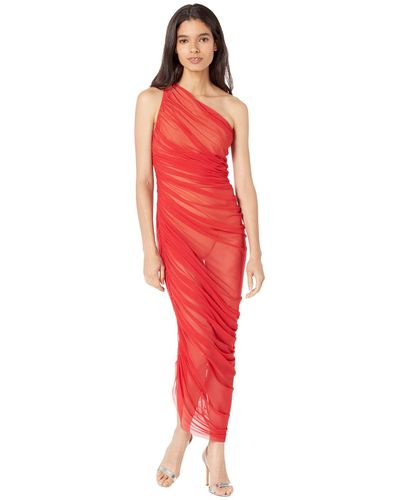 Norma Kamali Diana Gown Cocktail Dress - Red